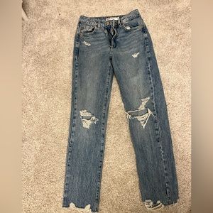 Garage light washed ripped jeans